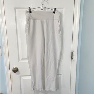 Adidas Ultimate365 White High-Waisted Ankle Pants